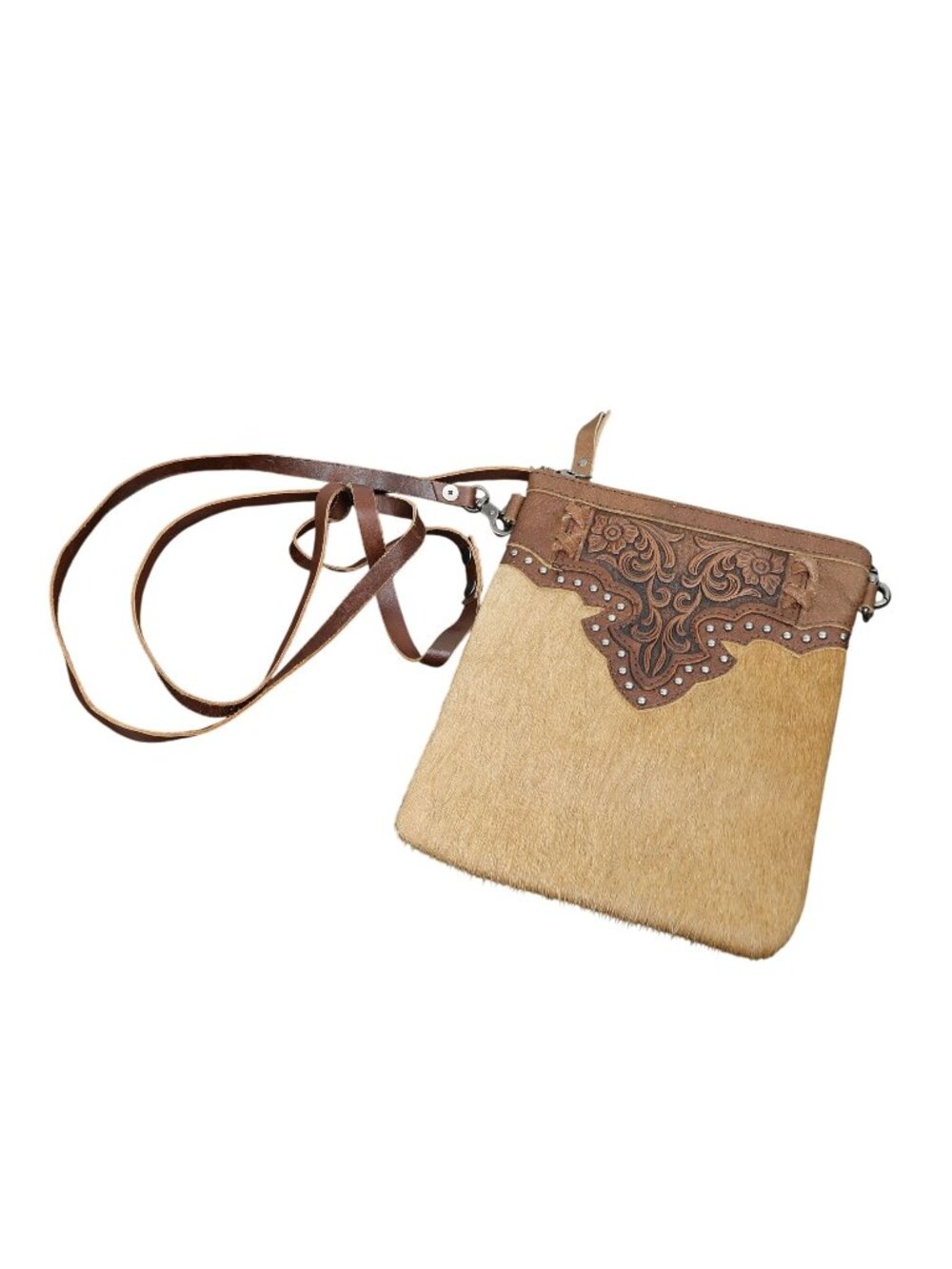 Montana West Womens Crossbody Leather Purse With Western Engraving